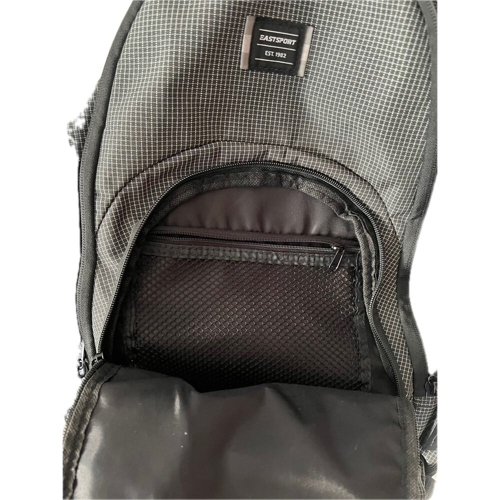 Eastsport Grey Pattern 2 Section Backpack - Picture 3 of 4
